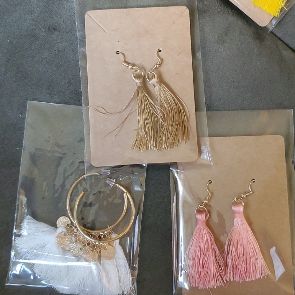 3 pair of earrings